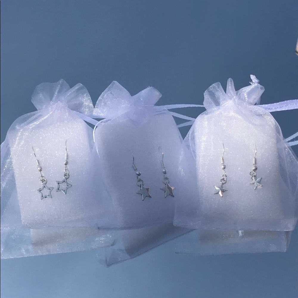 3 piece star earring set